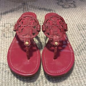 Tory Burch Miller Patent Sandals, Sz 8